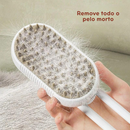 Escova a Vapor 3 em 1 PetSoft™| Desembaraça sem machucar, hidrata e remove pelos