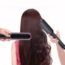 Escova Alisadora 3 em 1 Bivolt StraightPro™ | Liso rápido com controle de temperatura