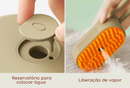 Escova a Vapor 3 em 1 PetSoft™| Desembaraça sem machucar, hidrata e remove pelos