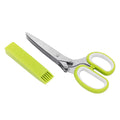 Tesoura de Múltiplas Camadas em Aço Inoxidável para Cozinha, com Capa Protetora - Tesoura para Cebolinha, Ervas e outros alimentos delicados.