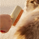 Escova a Vapor 3 em 1 PetSoft™| Desembaraça sem machucar, hidrata e remove pelos