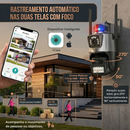 Câmera de Segurança SmartHome  | Câmera Externa 4K Ultra HD com Lente Dupla, Sirene e Alerta Inteligente iCSee