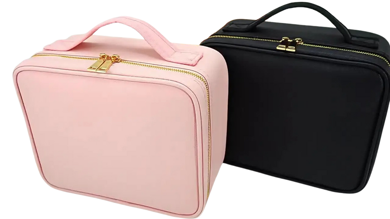 Maleta  de Maquiagem com Espelho e Led DivaLux | Sua Maquiagem Sempre Perfeita